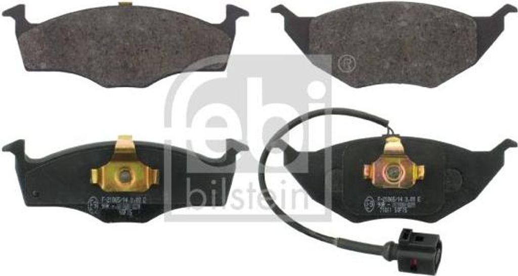 FEBI BILSTEIN 16620 Bremsbelagsatz, Scheibenbremse OE 8Z0698151 kompatibel mit A2