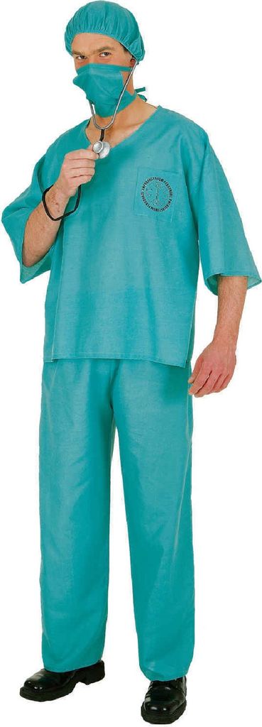 O7179-A grün Herren OP Anzug Doktor Kostüm