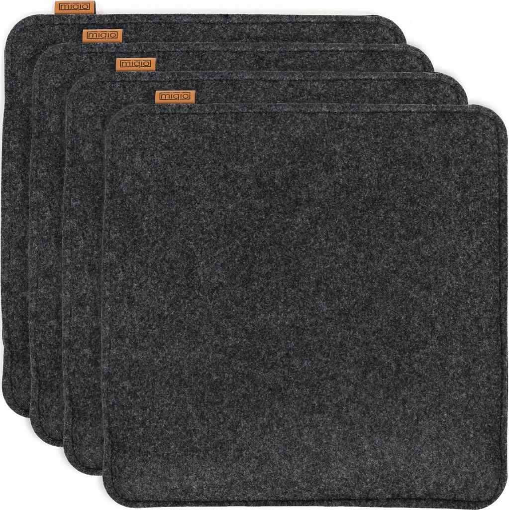 Sitzkissen mit Antirutschnoppen 4er-Set