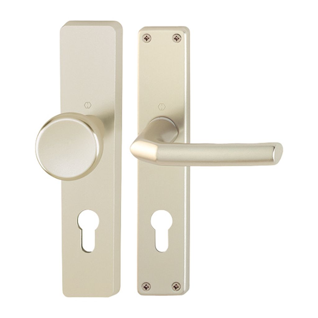 Hoppe Birmingham Langschildgarnitur F2 Aluminium Neusilber 54/227/202SP/1117, WG Wechselgarnitur