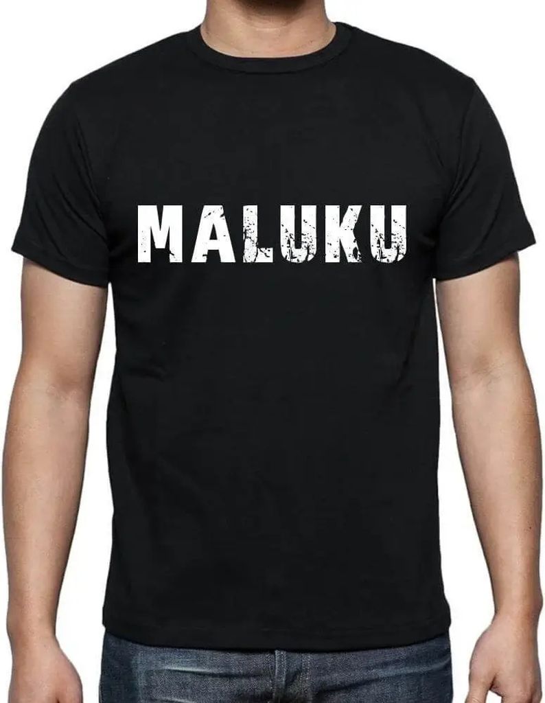 Herren Grafik T-Shirt Maluku Öko-Verantwortlich Vintage Jahrgang Kurzarm Lustige Druck Geburtstag Geschenk Mann