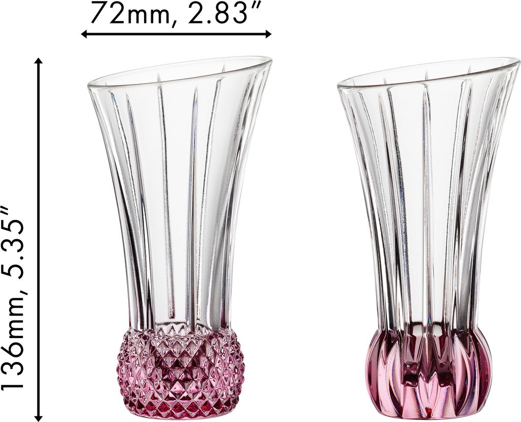 Nachtmann Tischvasen Set Spring Rosè 2-tlg., Blumenvasen, Dekovasen, Kristallglas, 103593