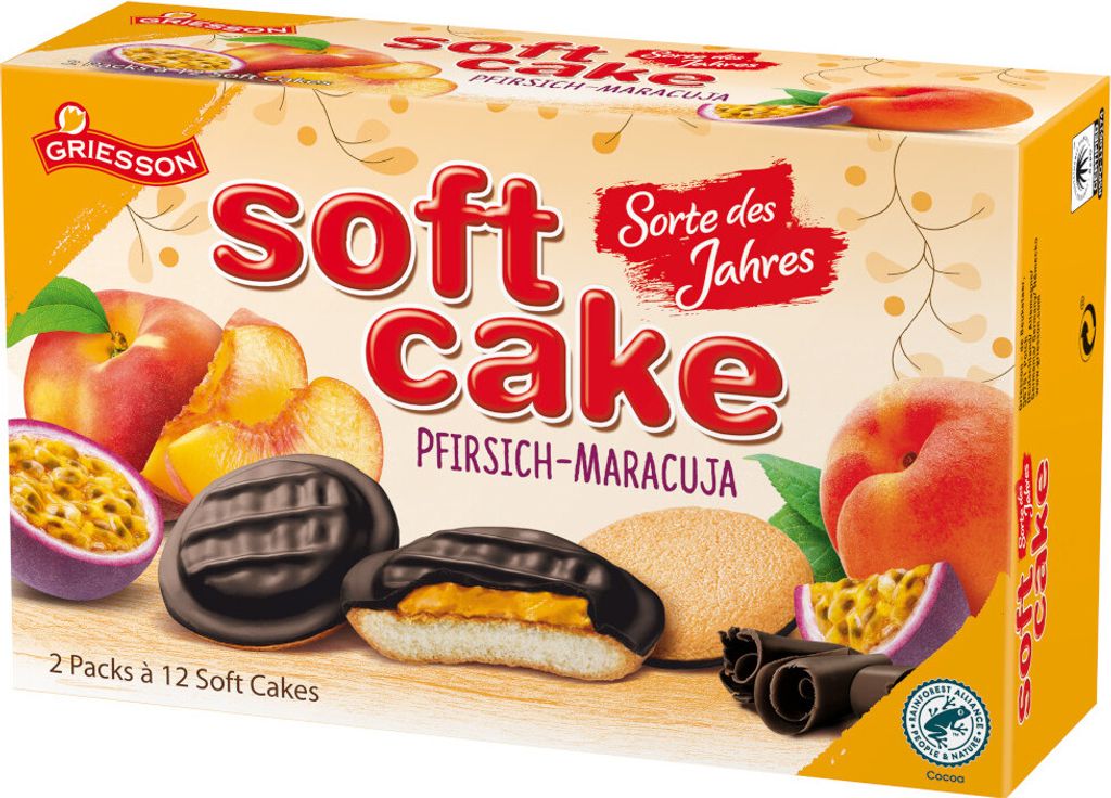Griesson Soft Cake Maracuja měkký piškotový dort v balení Obrázek produktu 