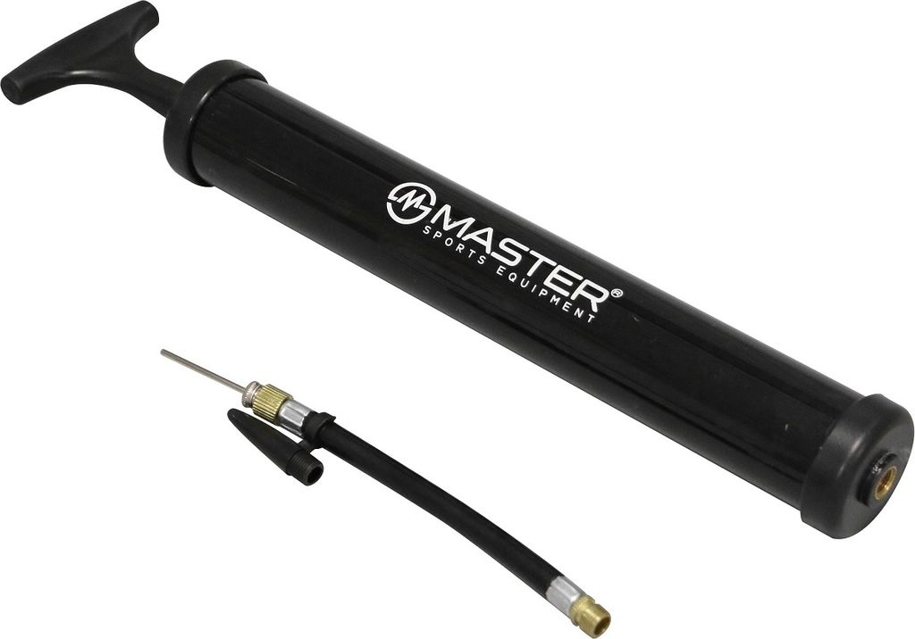 Master Ballpumpe 12 Zoll (30 cm) mit Nadel für Bälle, Röhrenlänge 13 cm