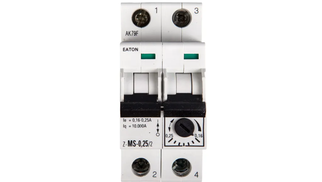 Protéger petit moteur 0,06kW avec disjoncteur 0,16-0,25A Z-MS 248390