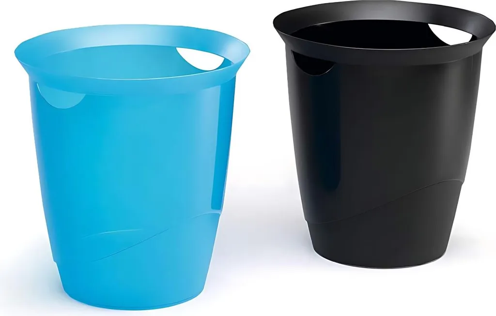 Corbeille à papier pour bureau et secrétariat DURABLE TREND 16L Bleu
