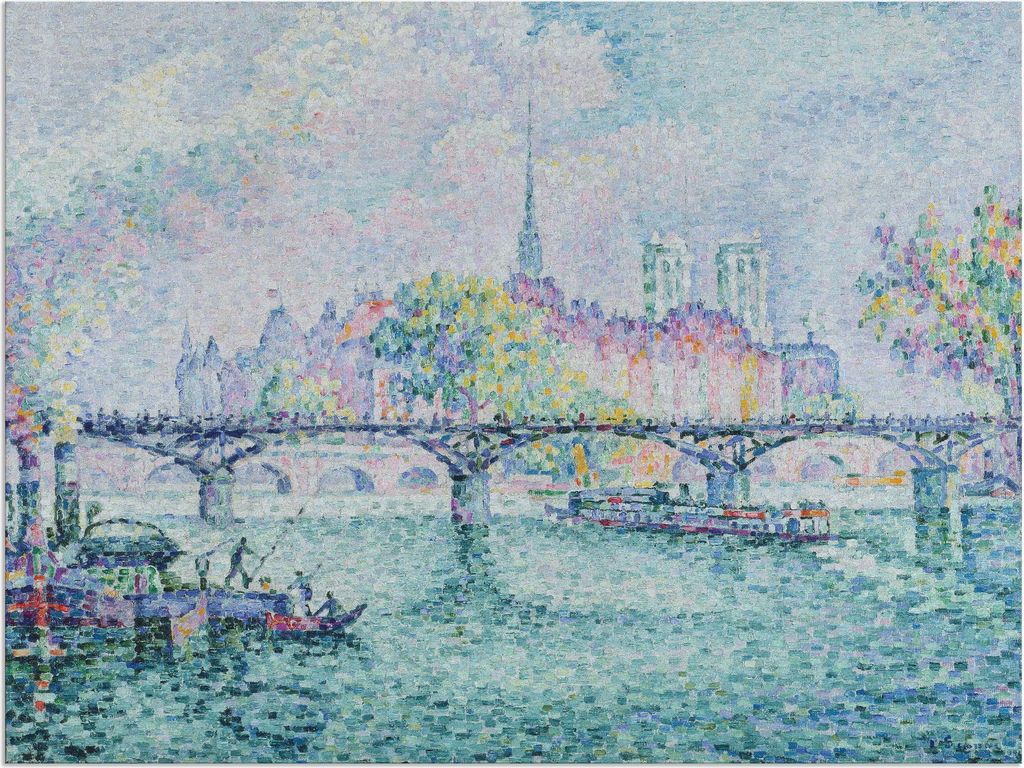 ARTland Wandbild Alu für Innen & Outdoor Paris, Blick zur Ile de la Cité. 1913 Größe: 60x45 cm