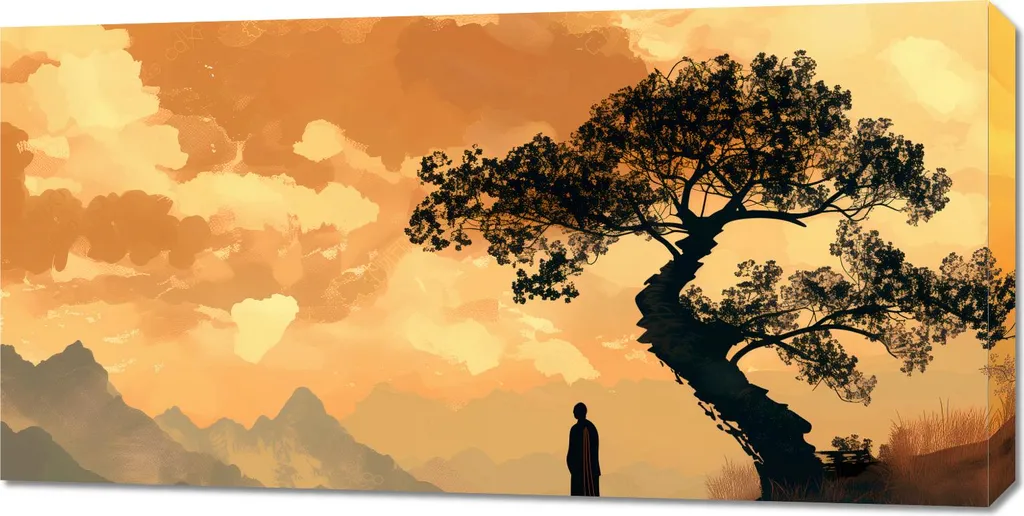 Image Zen 100 x 50 cm - Tableau Déco Murale sur Toile Haute Qualité