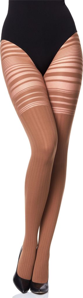 Merry Style Damen Strumpfhose MS 252(Cappucino, L) .