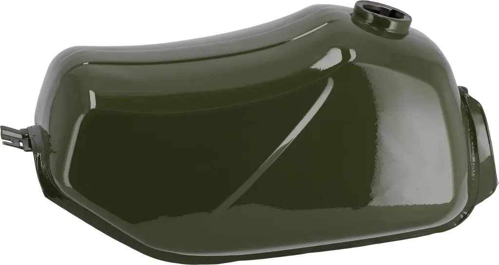 Réservoir Simson S53 RAL 6003 vert olive - Finition acier robuste - 4