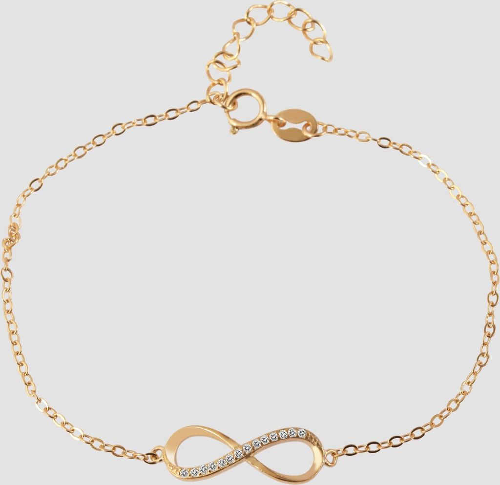 925/- Echt Silber Armband "Florica", Infinity, Produktbild 