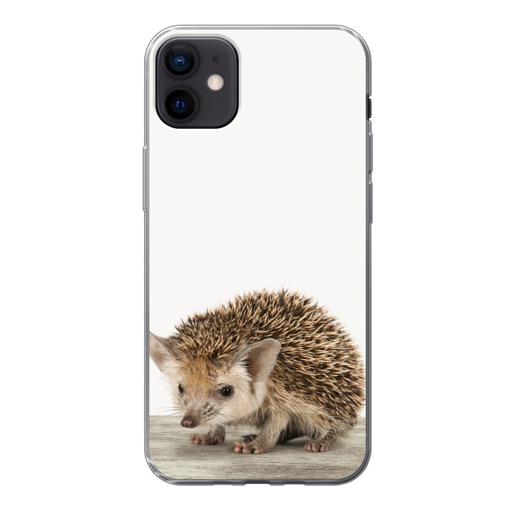 MuchoWow Handyhülle Schutzhülle Hülle für iPhone 12 mini Igel - Tiere - Jungen - Mädchen Silikon Softcase Handy Hülle - Bild