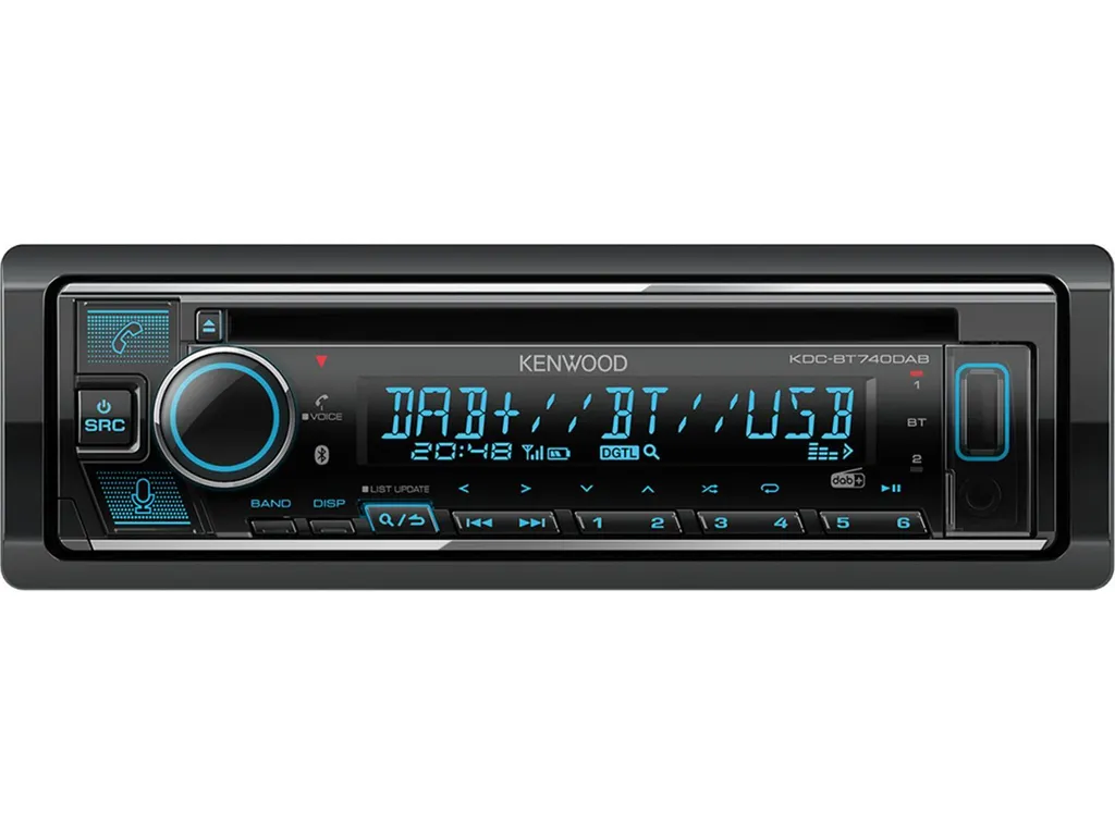 Autoradio Kenwood KDC-BT740DAB Bluetooth Alexa et Éclairage Multicolore - 5
