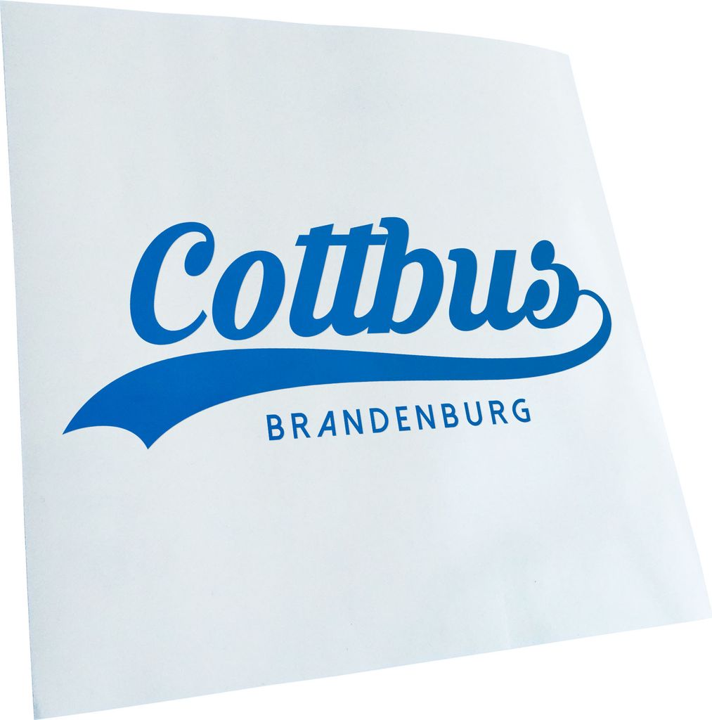 Kiwistar - Autoaufkleber - Cottbus Brandenburg - Neonpink - 20x8cm - Aufkleber für Auto, Laptop, Fahrrad, LKW, Motorrad mehrfarbig JDM Decal Racing