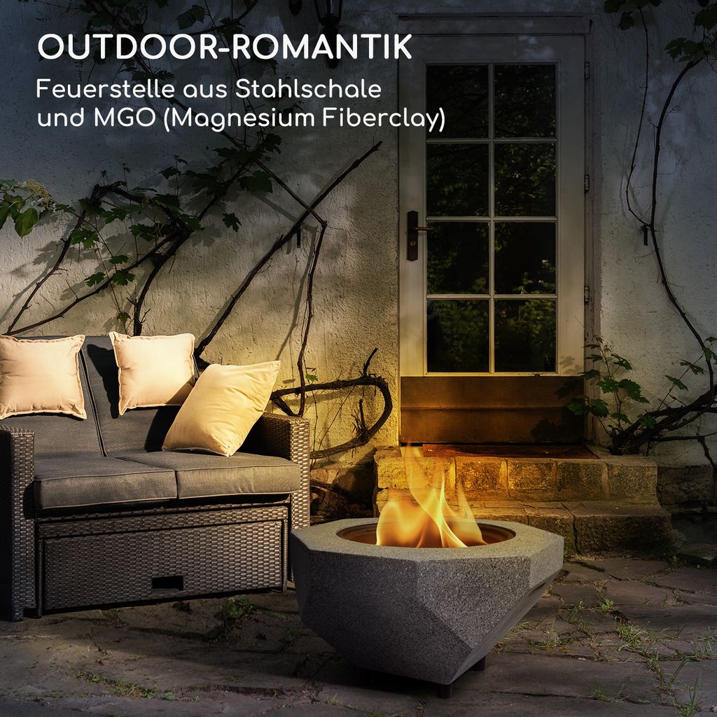 Blumfeldt Feuerschale, Tragbare Feuerstelle Outdoor, Produktbild 2