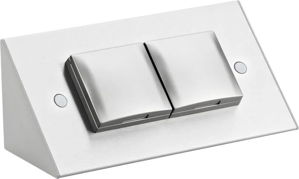 Bloc multiprise d'angle inox Thebo 17916 pour plan de travail cuisine - 10