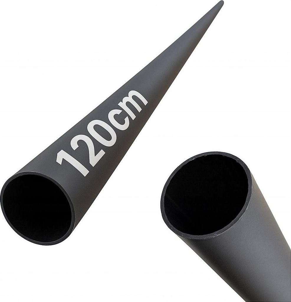 Rohr - Stahlrohr - 120 cm - 19 mm - Schwarz - Pulverbeschichtet - Treppengeländer - Füllung der Balustrade