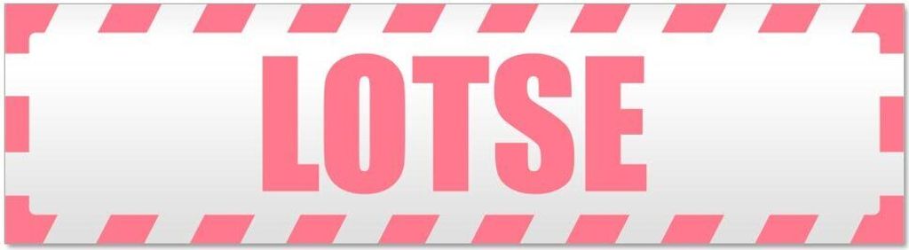 Kiwistar - Autoaufkleber - Hellrosa - 30 x 8 cm - Lotse gestreift - Hinweis Aufkleber Sticker für Auto, Kfz, Fahrrad, PKW, LKW