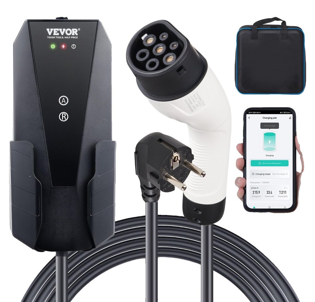 VEVOR Caricabatterie portatile EV 3,68 kW Caricatore per Immagine del prodotto 