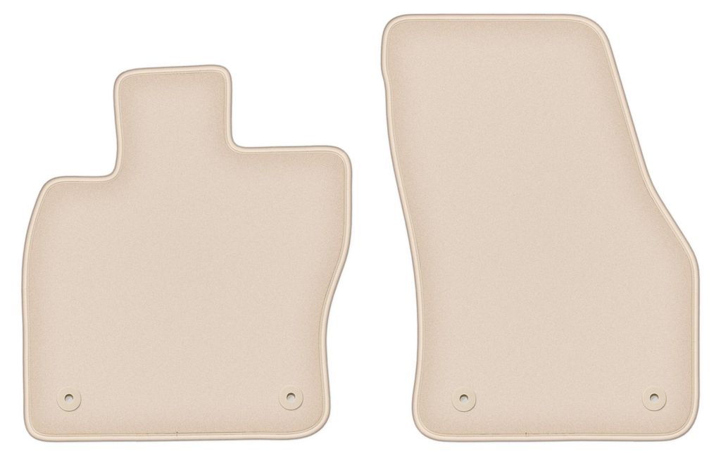 DURBAN Beige Velours-Fußmatten vorne für Seat Ateca Crossover (2016-)