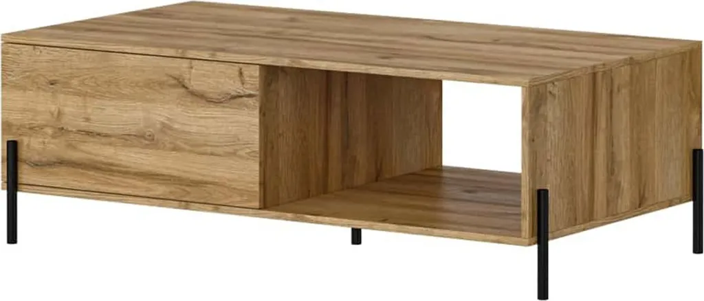Tavolino Basso Salotto Rovere Rumba I 120x65cm - Calore e Stile