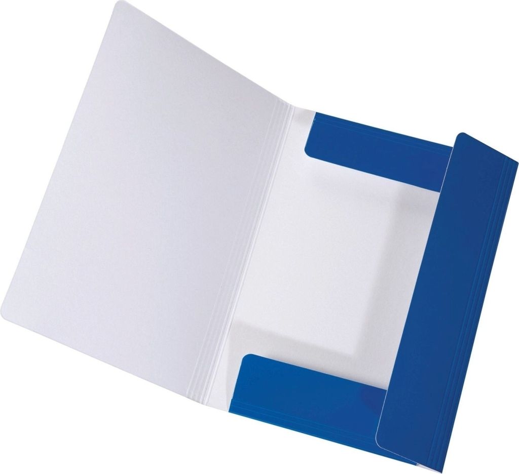 Sammelmappe Longlife A4 Karton glanzkaschiert 700 g/qm blau Packung mit 30 Stück