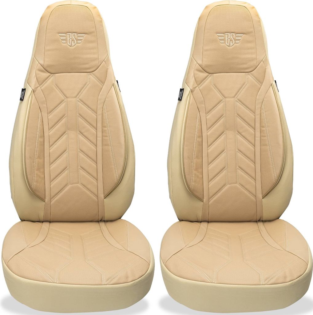 Smart fortwo 453 Bj ab 2014 kompatible Schonbezüge in Beige DPL505