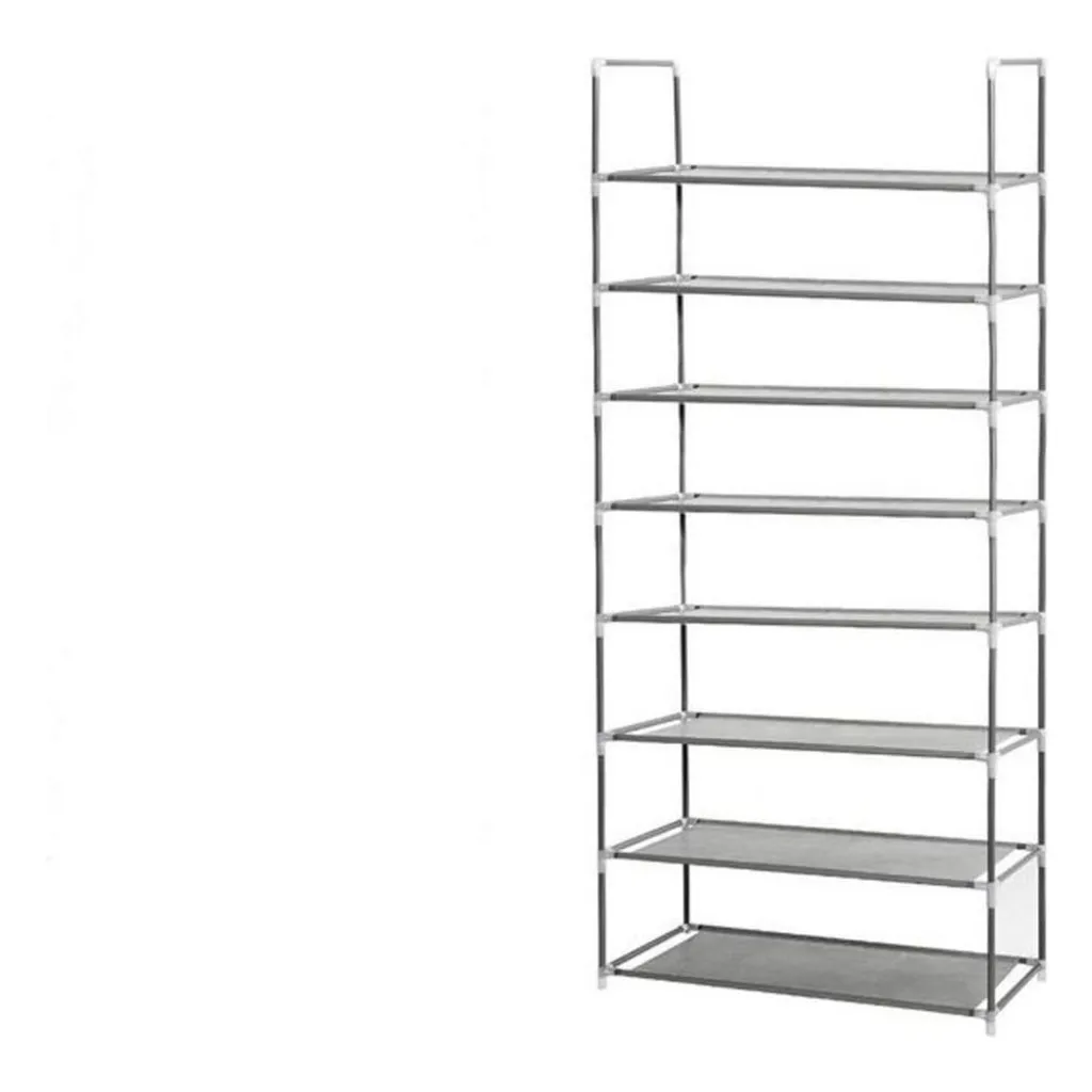 Étagère polyvalente Confortime 136x56,5x26,5 cm, 8 tablettes de rangement