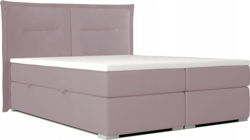 Boxspringbett TINO für das Schlafzimmer, 180x200 (Rosa - Kronos 27)