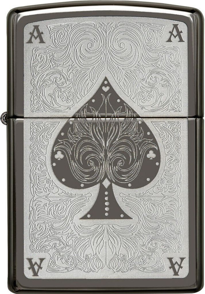 Zippo 28323 Ace Filigree zapalniczka benzynowa mosiadz Pik Zdjęcie produktu 