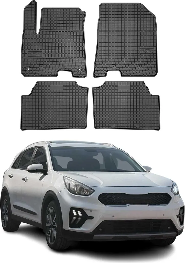 Tappetini Gomma Kia e-Niro (2018-2025) - Alta Resistenza 4 Pezzi