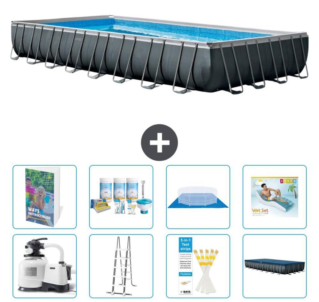 Ultra XTR Pool Rechteckig - 975x488x132 cm - 9-teilig S683