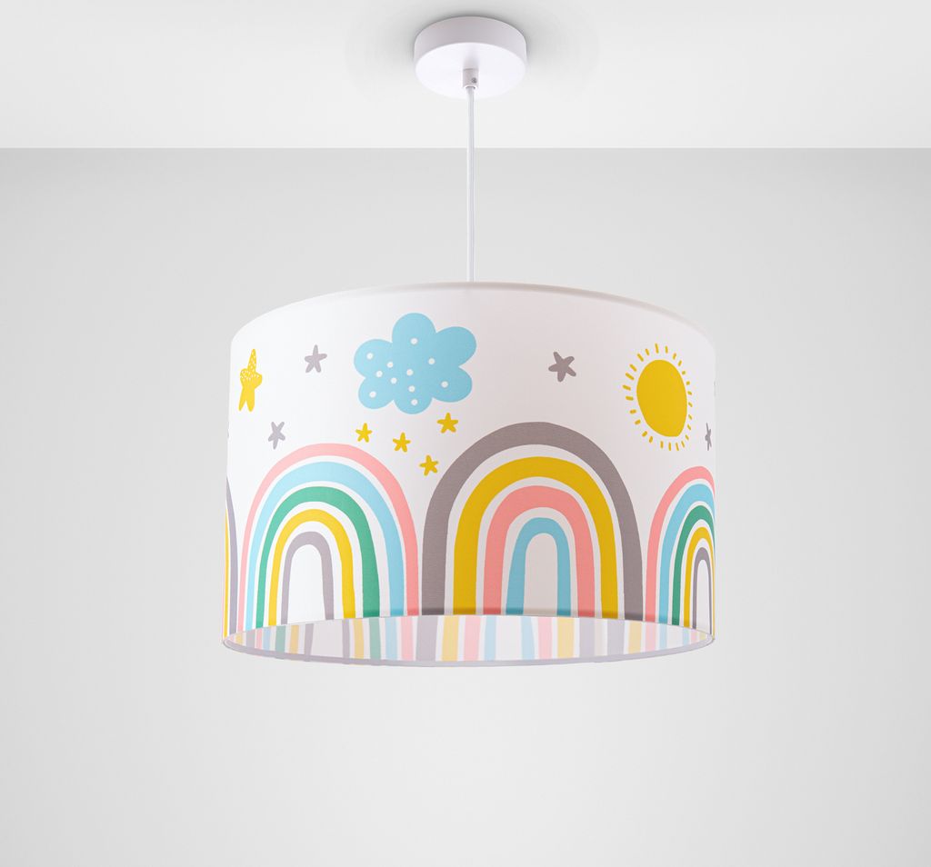 Kinderlampe Lampe Babyzimmer Regenbogen Sterne Stehlampe Tischlampe Deckenlampe