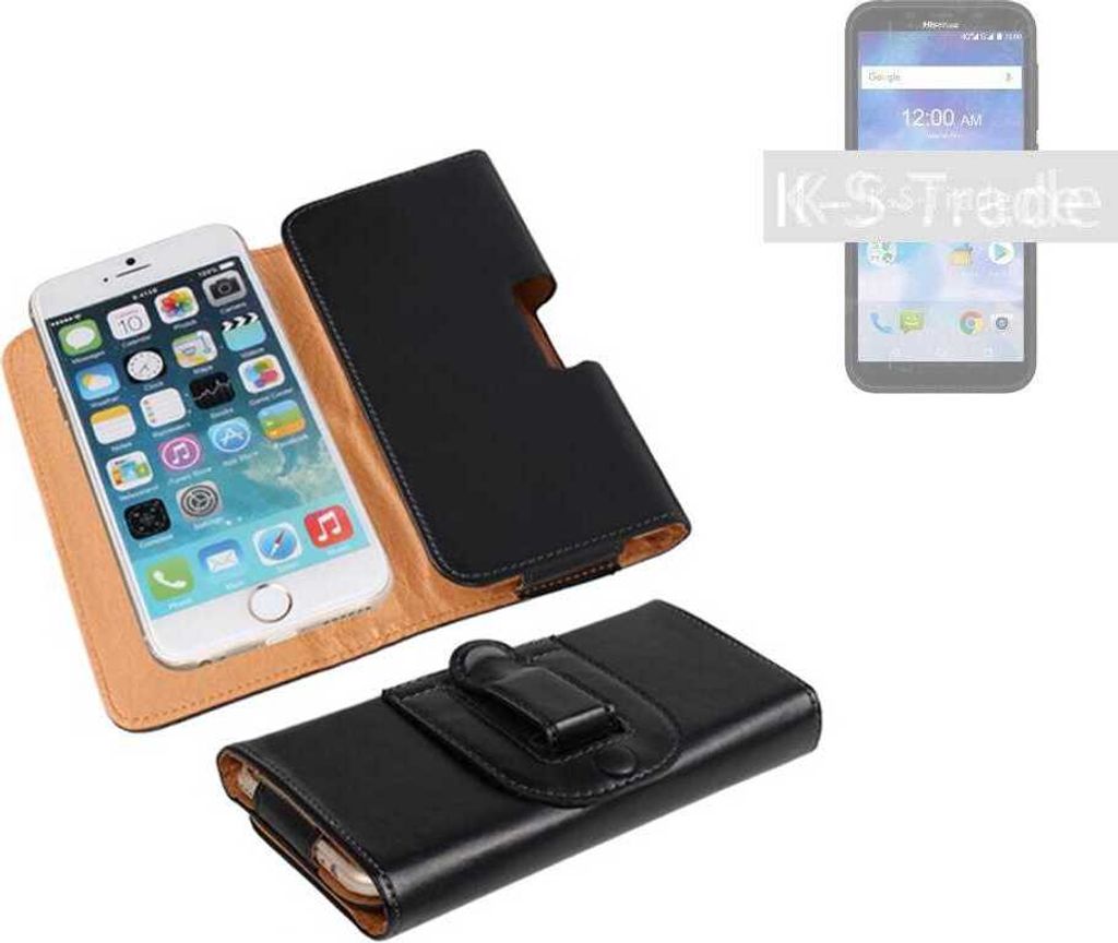 K-S-Trade Schützhülle Handyhülle kompatibel mit Sony Xperia 10 Holster Gürtel Tasche Schutzhülle Handy-Tasche Smartphone Case Seitentasche