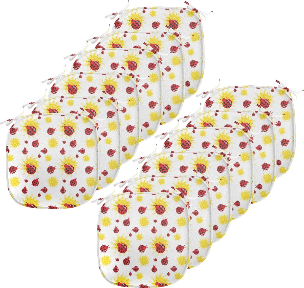 Coussins de salle à manger pour chaises de cuisine avec attaches