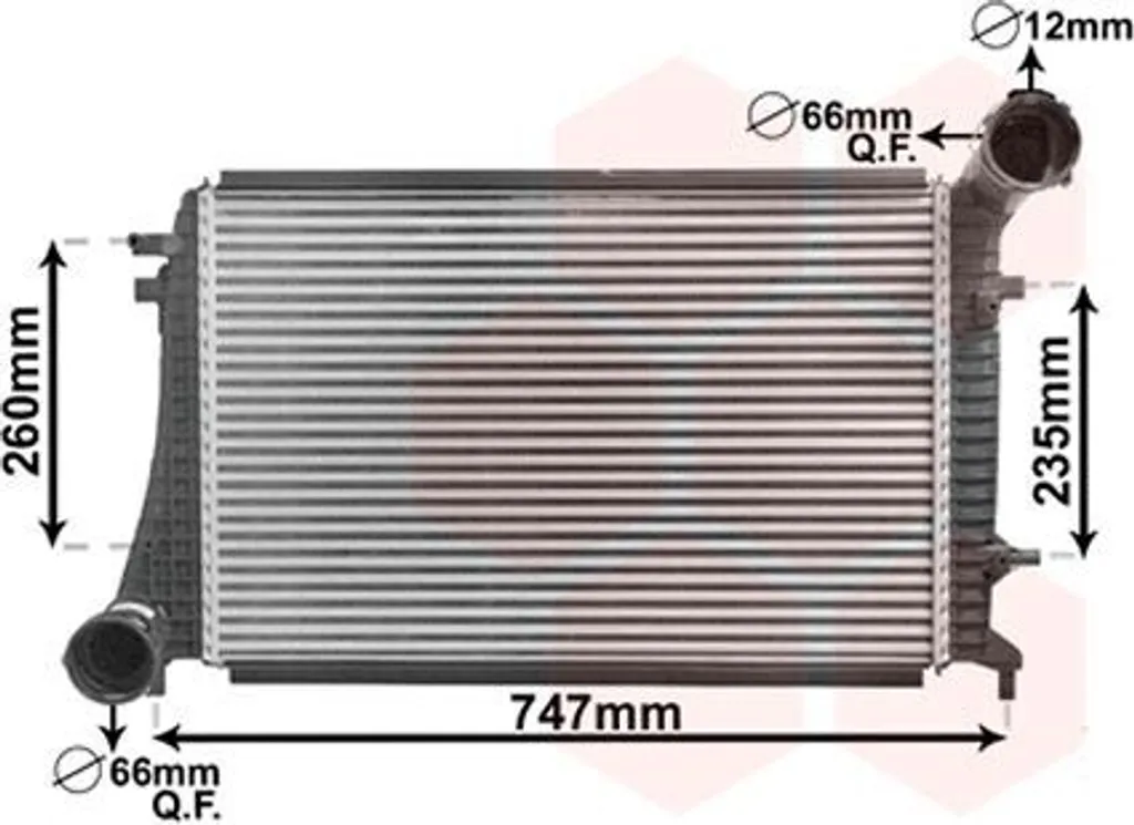 Échangeur d'air de suralimentation pour restauration moteur Van Wezel