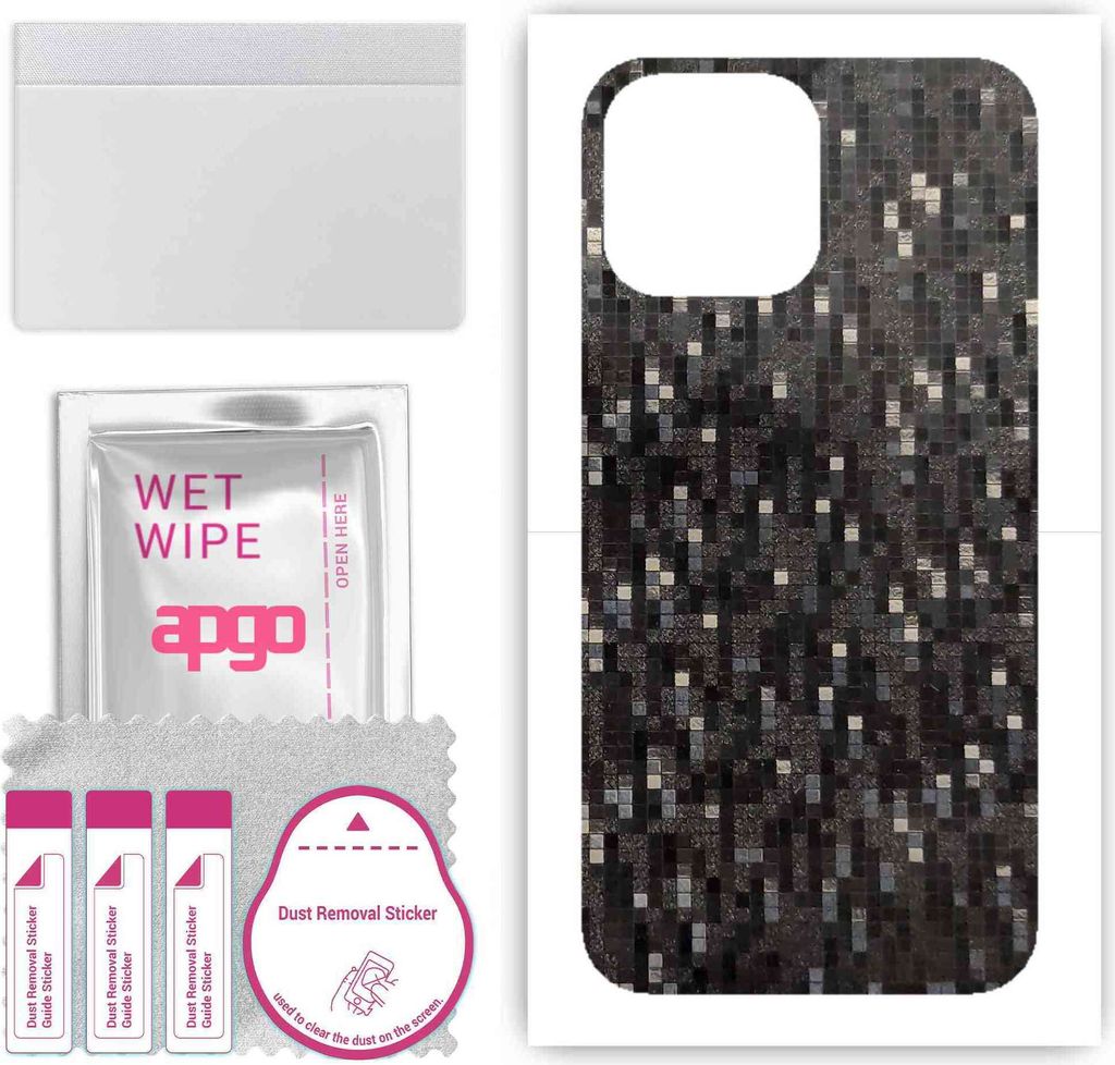 apgo Rückseite Schutzfolie, Skin, kompatibel mit Apple iPhone 13 Pro Max, Hinten Displayschutzfolie aus Vinylfolie, kratzfest, einfache Montage - ...