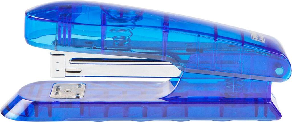 Heftgerät / Hefter bis 25 Blatt / 24/6 / Farbe: transluzent-blau