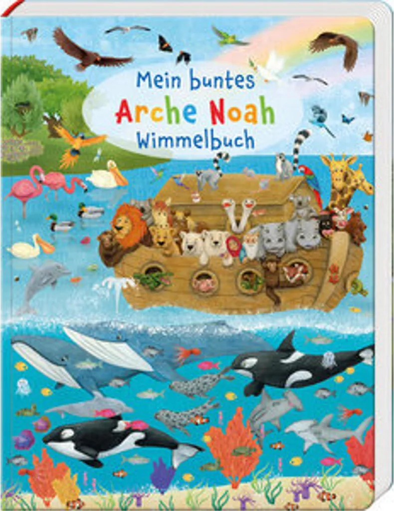 Mein buntes Arche Noah Wimmelbuch : Grand livre d'images pour enfants