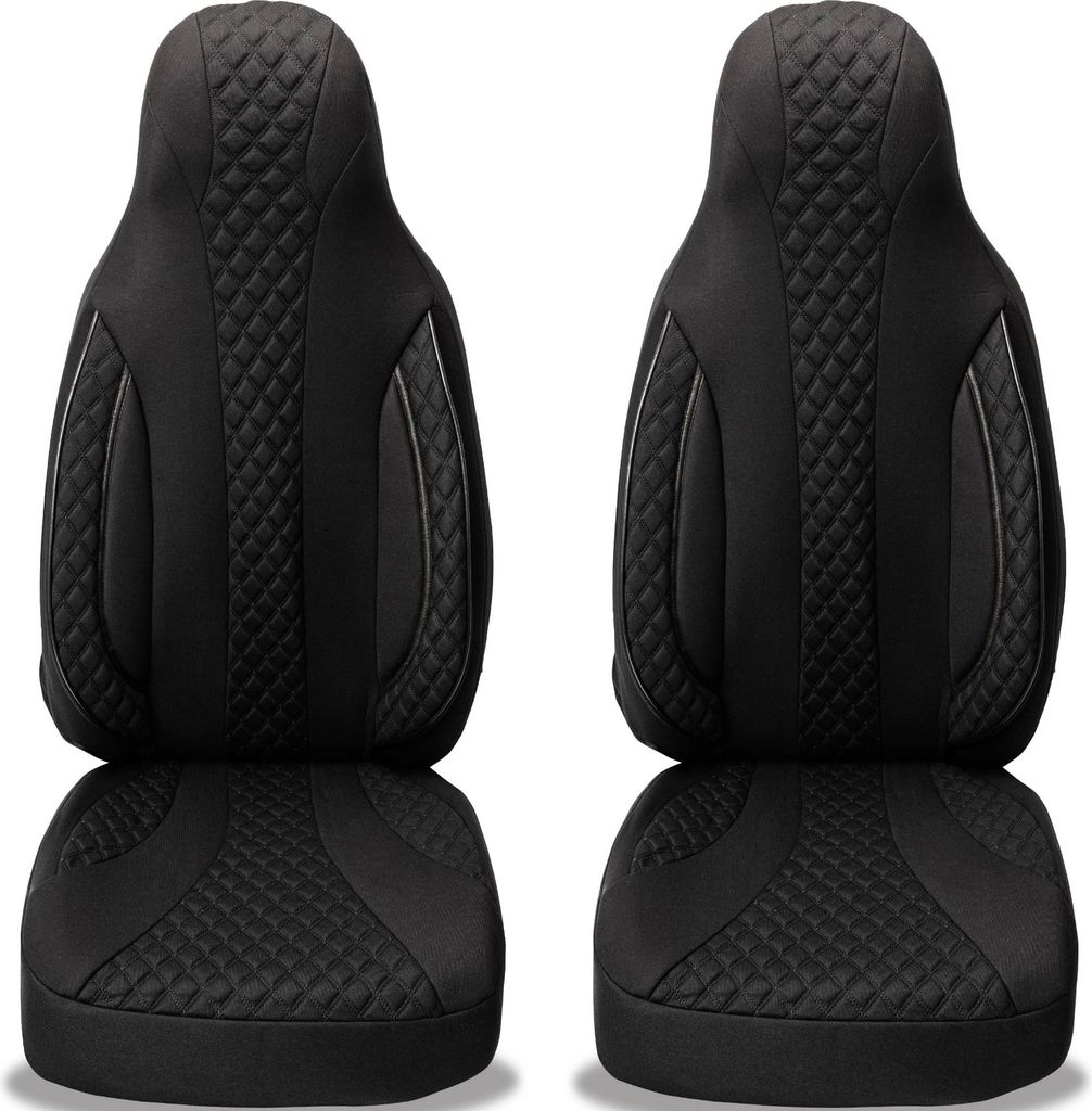 Schonbezüge Sitzbezüge für VW Tiguan 1 5N Bj 2007-18 in Schwarz PL404