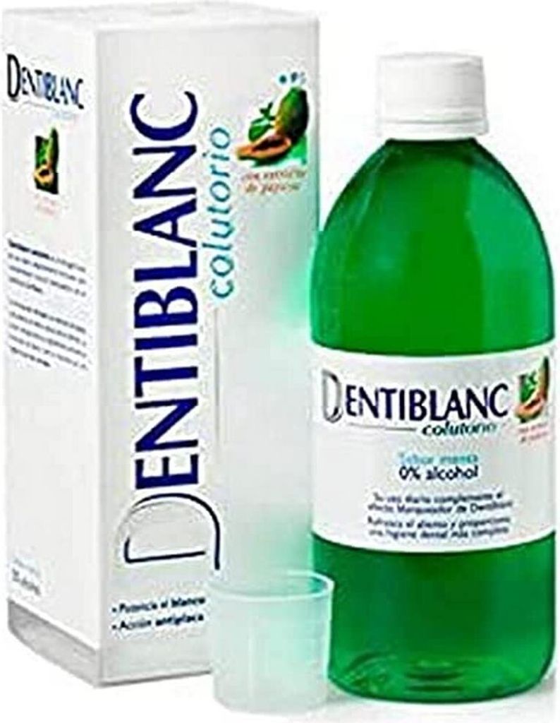 DENTIBLANC Alkoholfreie Mundspülung #Mint 500 ml Produktbild 