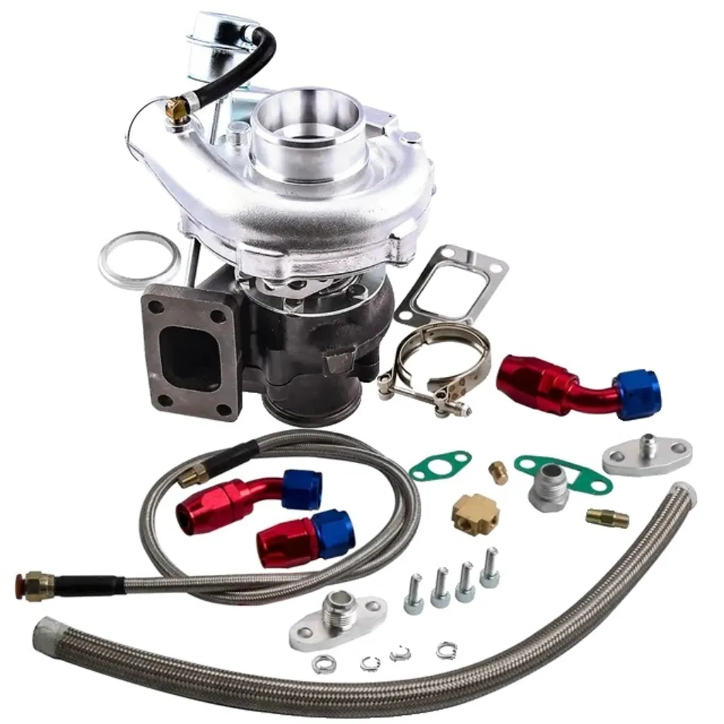 Turbo V-Band 420 CV avec bride inox et kit de lubrification par huile