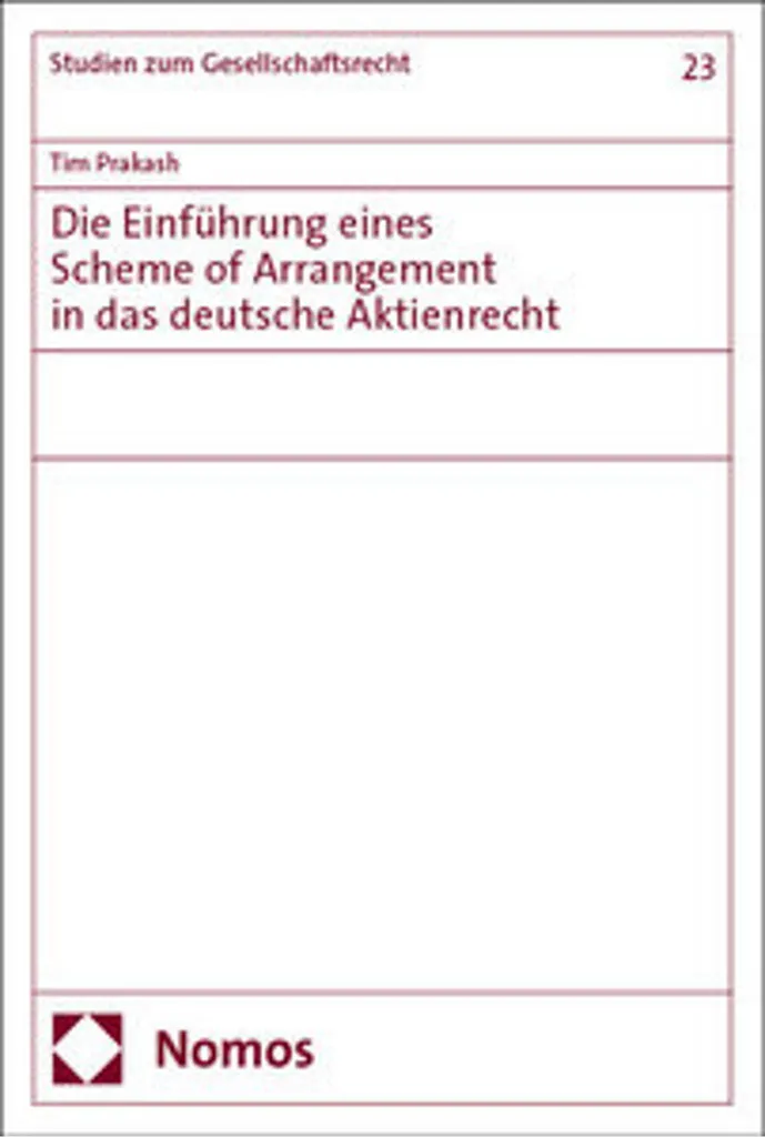 Analyse du Scheme of Arrangement en Droit Allemand - Guide Complet 2024