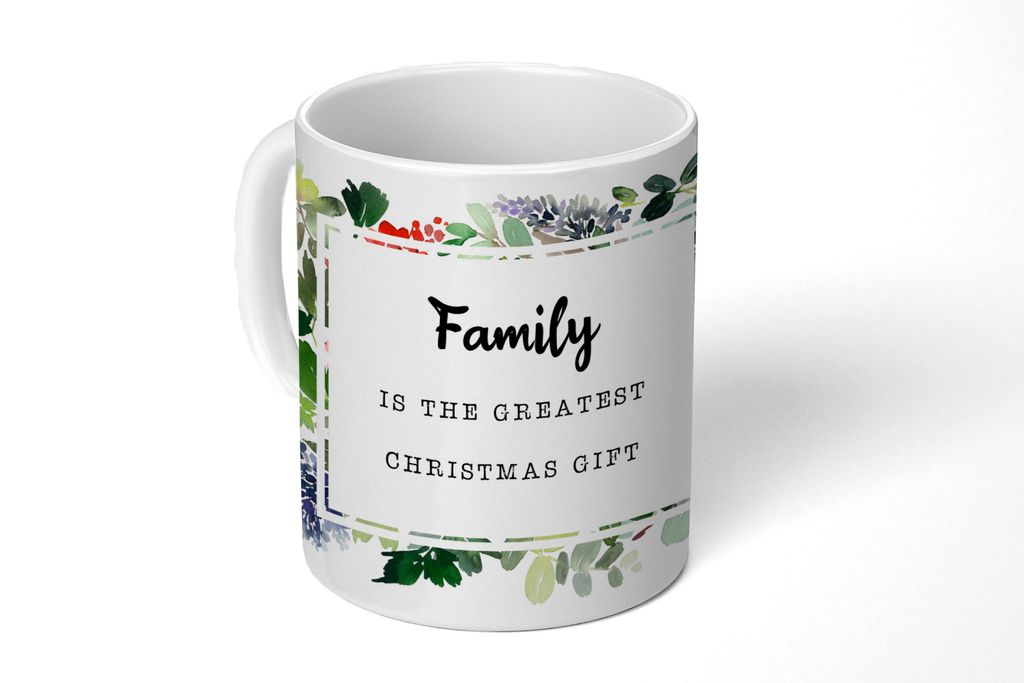 KitchenYeah Tasse Kaffeetasse Kaffeebecher 350 ml Weihnachten - Zitat -Familie Teetasse - Fototasse - Becher - Keramikbecher - Teebecher - Kaffee...