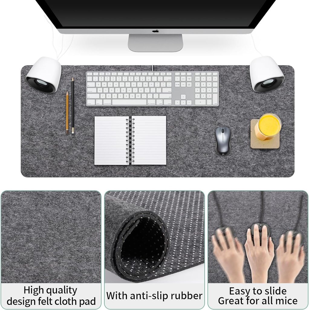 Große Wolle Filz Mauspad Büro Computer Schreibtisch Schutz Matte