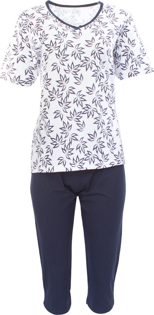Era & Me Damen Pyjama Capri 2-tlg, Schlafhose + Oberteil Produktbild 