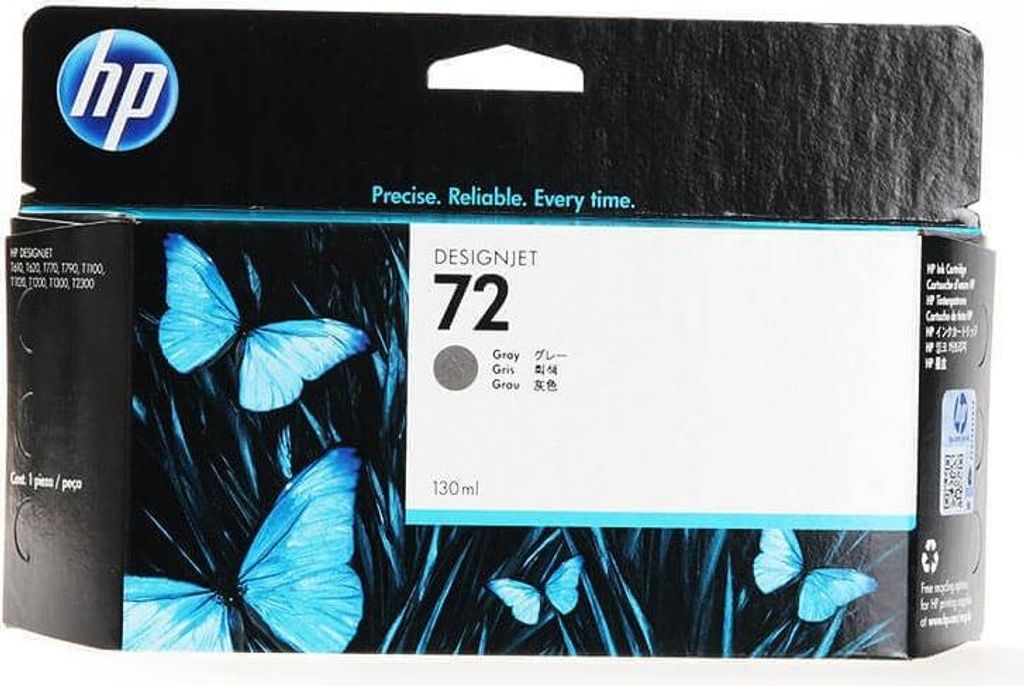HP 72 wkład atramentowy szary 130 ml, Drukarka HP DesignJet Zdjęcie produktu 