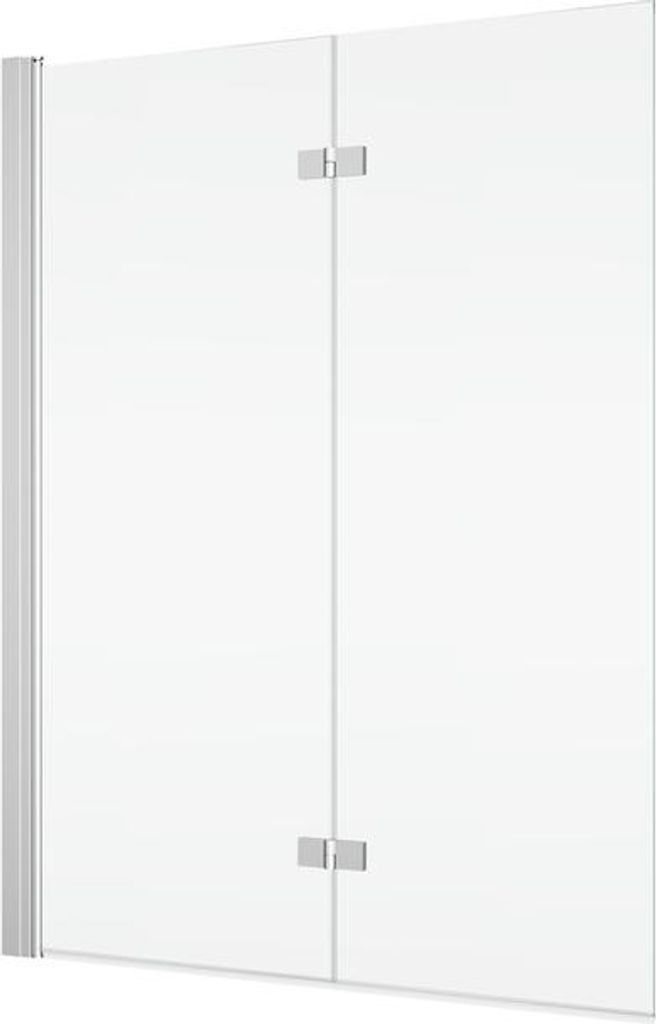 Faltbarer Duschabtrenner Ronal Solino 110 x 150 cm, links, Aluminium/Klar, SOLB2G110