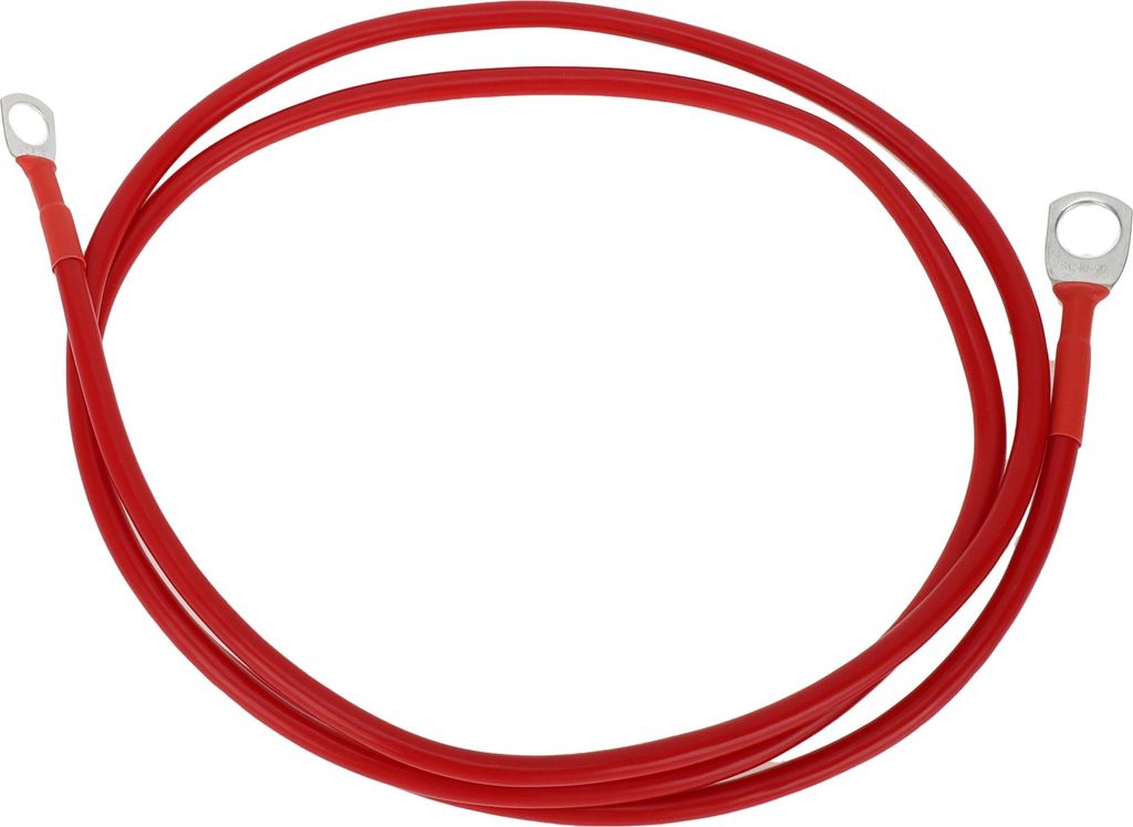 1 Stk. Batterie-Wechselrichterkabel 10 AWG Gauge 4FT 3/8" Lug 5/16" Lug Batteriekabel Universal für Auto Fahrzeug Boot Wohnmobil Solar verzinntes ...