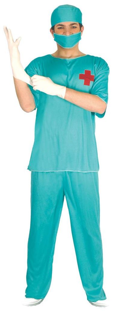 OP Chirurg Kostüm für Herren Gr. 8434077881484 , Größe:XL Produktbild 